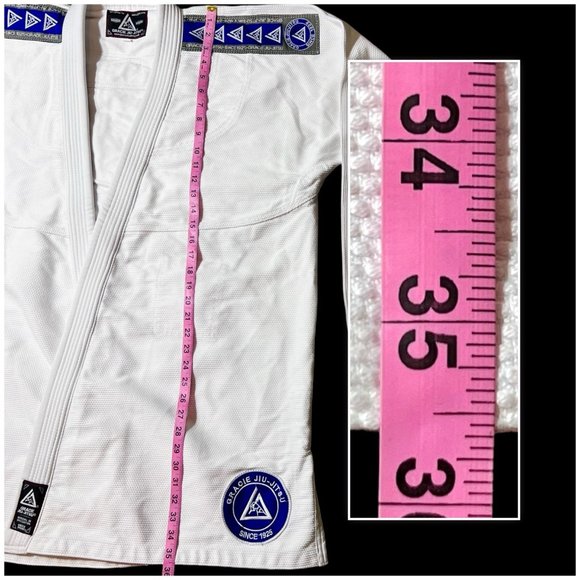 New Gracie Jiu Jitsu GI’s White (Pearl Weave) Competition Team Size A4 BJJ - Picture 10 of 12